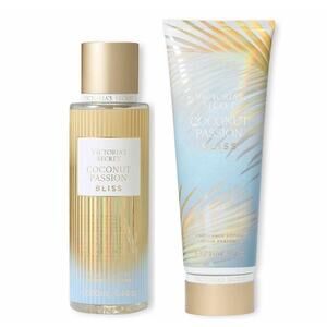 VS Victoria's Secret Coconut Passion Bliss Fragrance Lotion and Mist Set NEW